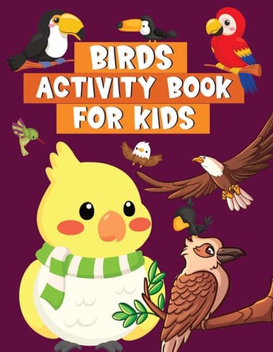 birds activity book for kids